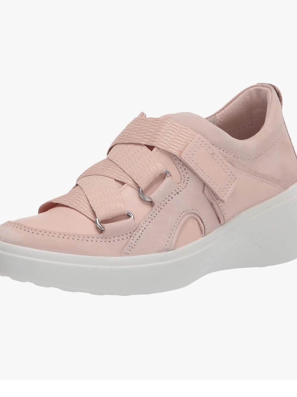 ECCO Women's Soft 7 Wedge Strap Sneakers In Rose Dust Pink Size 40 9 9.5 US